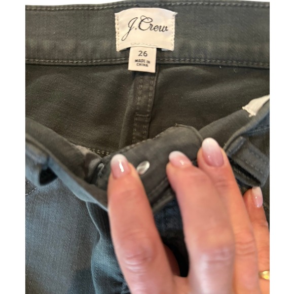 J.Crew Vintage Straight Leg Olive Stretch Jean Size 26 - Picture 5 of 8